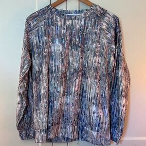 Prism crystal print long sleeve shirt size M